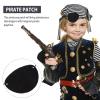 Healifty Pirate Eye Patch Felt Single Eye Mask Amblyopia Strabismus Blindfold for Pirate Themed Party Cosplay Costume Favor Stocking Stuffers Black view 2
