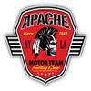 Zirni Apache Skull Motor Team Factory Crew Sticker Decal Design view 1