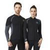 Wetsuit Top Men's 1.5mm Neoprene Wetsuits Jacket,Front Zipper Long Sleeves Diving Suit for Swimming,Snorkeling,Scuba Diving,Surfing (Black, L) view 4