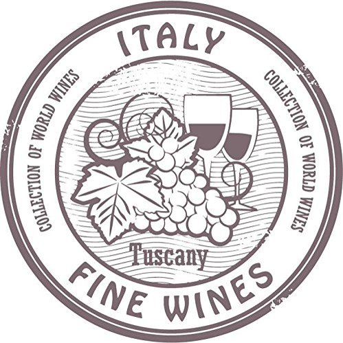 Zirni Italy Fine Wines Drink Stamp Sticker Decal Design