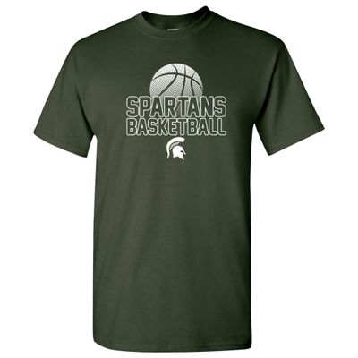UGP Campus Apparel AS1237 - Michigan State Spartans Basketball Flux T-Shirt - 2X-Large - Forest