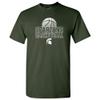 UGP Campus Apparel AS1237 - Michigan State Spartans Basketball Flux T-Shirt - 2X-Large - Forest view 1