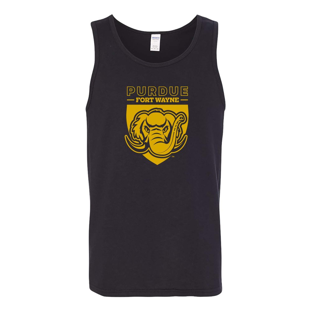 UGP Campus Apparel AT02 - Purdue Fort Wayne Mastodons Primary Logo Tank TOP - Medium - Black