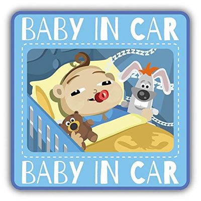 Zirni Baby in Car Sleep Sign Sticker Decal Design