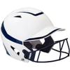 CHAMPRO womens Rise Pro Fastpitch HX Softball Batting Helmet with Facemask, White, Navy, Medium US view 2