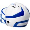 Champro HX Rise Pro Fastpitch Softball Batting Helmet with Facemask in Two-Tone Color Glossy Finish, White, Royal, Junior, Model Number: HXFPG2RYJ view 4