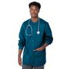 Landau ProFlex Tailored Fit Stretch 3-Pocket Warm-Up Scrub Jacket for Men 3170 Caribbean XLG view 1