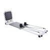 Stamina AeroPilates Precision Series Cushioned Cardio Reformer Resistance Band Foldable Wheeled Pilates Workout Board for Home Gym w/ 2 Videos, White view 2