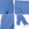 Landau Proflex Tailored Fit Comfort Stretch 6-Pocket Scrub Pants for Men 2103 White XXL view 4