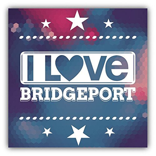 Zirni I Love Bridgeport City United States Slogan Sticker Decal Design