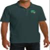 St Patricks Day Irish Mouse Pocket Print Pique Polo, Dark Green SM view 1