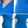 Landau Proflex Tailored Fit Comfort Stretch 3-Pocket Scrub Top for Women 4160 White XXL view 4