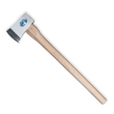 The Big Axe: World Axe Throwing League Premium Competition Throwing Axe & Multi-Purpose Camping Axe or Wood Splitting Axe with Hickory Wooden Handle