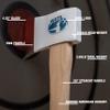 The Big Axe: World Axe Throwing League Premium Competition Throwing Axe & Multi-Purpose Camping Axe or Wood Splitting Axe with Hickory Wooden Handle view 2