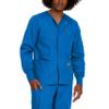 Landau Scrub Zone Unisex Relaxed Fit 2-Pocket Snap-Front Scrub Jacket 75231 Royal Blue 5XL view 1