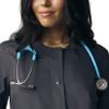 Landau Proflex Endure Women's Tailored Fit 3-Pocket Snap-Front Jacket 2-Way Stretch and Knit Cuffs 3038 Graphite view 2