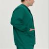 Landau Proflex Tailored Fit Stretch 3-Pocket Warm-Up Scrub Jacket for Men 3170 Hunter 5XL view 4