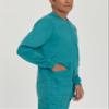 Landau Proflex Tailored Fit Stretch 3-Pocket Warm-Up Scrub Jacket for Men 3170 Teal XXL view 3