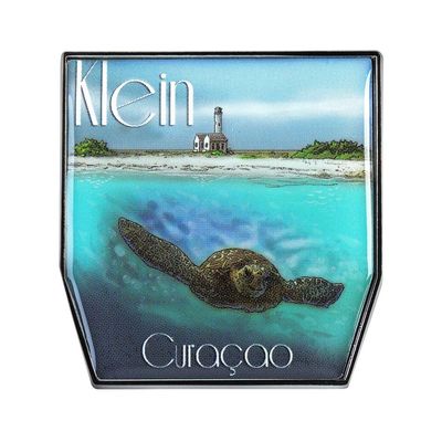 Collectible Novelty Pin for Backpack, Scarf - Made Made From Jeweler Class Metal - Spartan and the Green Egg Explorer Pin Series: Klein, Curacao (517)
