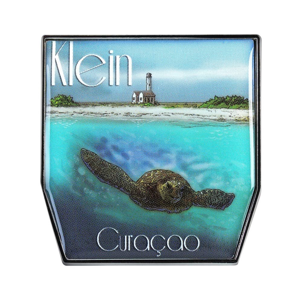 Collectible Novelty Pin for Backpack, Scarf - Made Made From Jeweler Class Metal - Spartan and the Green Egg Explorer Pin Series: Klein, Curacao (517)