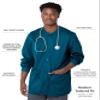 Landau Proflex Tailored Fit Stretch 3-Pocket Warm-Up Scrub Jacket for Men 3170 Caribbean 3XL view 2