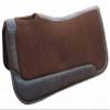 Showman 31" x 32" Brown Felt Saddle Pad view 1