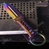 Tactical Knife Hunting Knife Survival Knife Full Tang Fixed Blade Knife Kydex Style Sheath Razor Sharp Edge Camping Accessories Camping Gear Survival Kit Survival Gear Tactical Gear 76209 (Rainbow) view 2