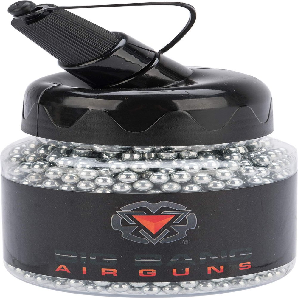 Evike Airguns - Big Bang Airgun 4.5mm / .177 Cal Steel BB - Bottle (Type: Zinc Plated / 2500rd - 3 Pack)