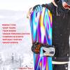 Snowboard Wrap Graphic Sticker Skin Cover - Includes Breakaway Knife - Universal Fit up to 65 inches and 14 inches Wide - Aqua Purple Swirl Iridescent view 4
