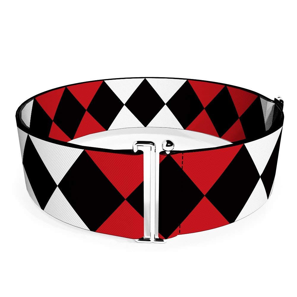Belt Women's Cinch Birds of Prey Harley Quinn Diamonds Split White Black Red 28 to 52 Inches