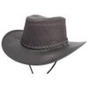 American Hat Makers Breeze Medium Leather and Mesh Sun Hat for Men and Women | Wide Brim Outdoor Hat with UPF 50 Sun Protection, Breathable Design with Adjustable Chin Strap view 1