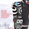 Snowboard Wrap Graphic Sticker Skin Cover - Includes Breakaway Knife - Universal Fit up to 65 inches and 14 inches Wide - Sphere Ball Hypnotic Black White view 4