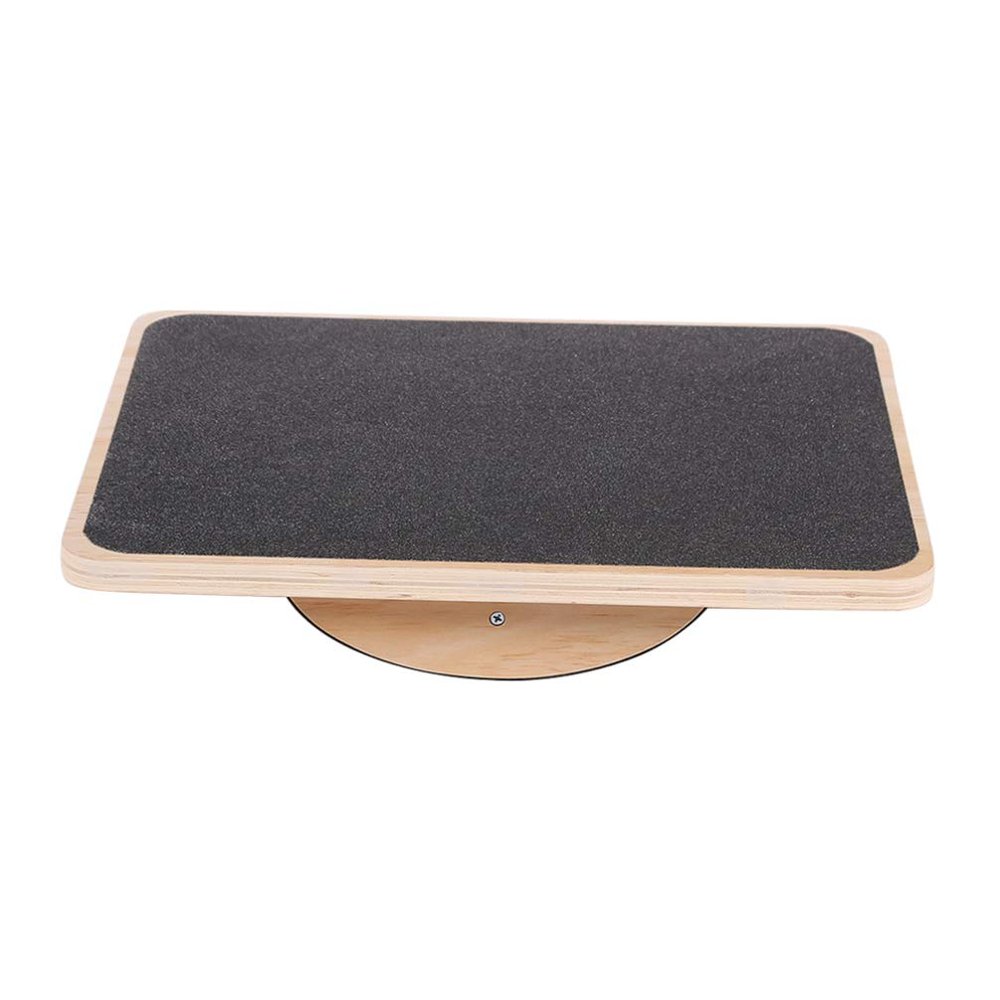 Yoga Balance Board Wooden Rocker Board Anti-slip Home Wobble for Fitness Training (wood)