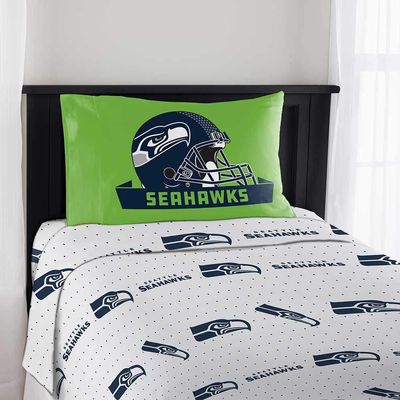 Northwest NFL Seattle Seahawks Sheet Set, Full, Monument