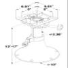 TAYLOR MADE PRODUCTS Seat Pedestal Adjustable Height 13" - 17" view 4