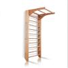 Wooden Swedish Ladder, Stall Bars Set for Physical Therapy & Gymnastics (with Adjustable Pull-up Bar) view 1