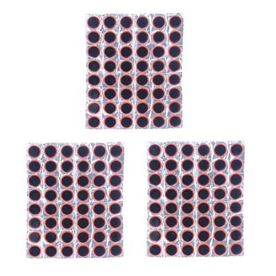 BESPORTBLE 3 Sheets Bike Tire Repair Patch Bicycle Tyre Tire Inner Tube Puncture Rubber Patches for Repairing Accessories 25mm (Black)