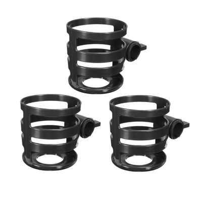 3pcs Stroller Water Bottle Holders Drink Cup Bike Rack 360 Degree Water Bottle Cages Drink Holding Mount for Carriage Trolley Bicycle