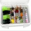 Superbe Flies 48 Assorted Trout Fly Fishing Flies Kit | Waterproof Fly Fishing Box | Nymphs, Wet, Dry, Streamer Flies view 4