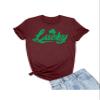 Go All Out XXXXX-Large Maroon Adult Lucky Shamrock St. Patrick's Day T-Shirt view 1