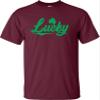 Go All Out XXXXX-Large Maroon Adult Lucky Shamrock St. Patrick's Day T-Shirt view 3