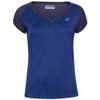 Babolat Girl's Play Cap Sleeve Tennis Tee, Estate Blue (US Youth Size 8-10) view 1