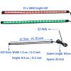 4pcs LED Boat Navigation Lights for Boat, 12V 14 Inch 21-LED Red & Green LED Marine Lights, Night Fishing Illumination for Dinghy Pontoon Yacht Bass Boat Jet Ski view 2