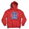 lepni.me Hoodie Sweatshirt Yoga Meditation Asana Mandala Mind Body Soul (L Red Multi Color) view 1