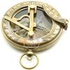 Arsh Nautical Gifts for Husband/Nautical Collectibles Brass Sundial Compass with Handmade Leather Case A view 2