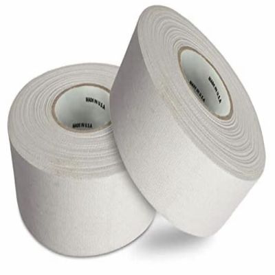 CellyTape Hockey Stick Tape, 1.5 inches Wide, 2 - Pack, Ice and Roller Hockey Cloth Tape, Goalies, Baseball bat Tape, Lacrosse Sports Handle, Strong Adhesive, Easy Tearing Made in USA (White)