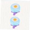 2pcs Flower Bell Bike Horns Bell Bike Accessories Handlebar for Kids Rings for Girls Blue view 4