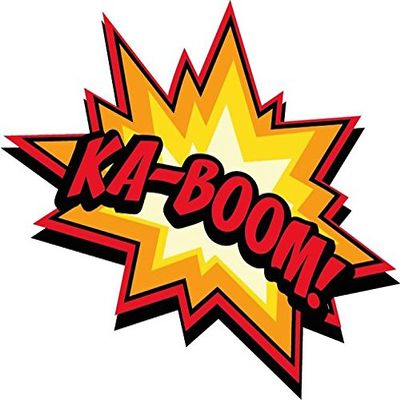 Zirni Ka Boom Speech Bubble Comic Book Sticker Decal Design