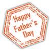 Zirni Happy Father's Day Grunge Festival Stamp Sticker Decal Design