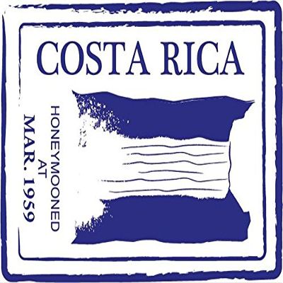 Zirni Costa Rica Passport Travel Retro Adventure Stamp Sticker Decal Design